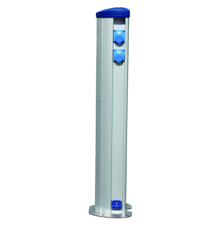 Elstolpe Alfa med 2 uttag &amp; belysning
